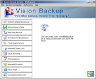 Vision Backup Server w/ MSSQL and Exchan screenshot